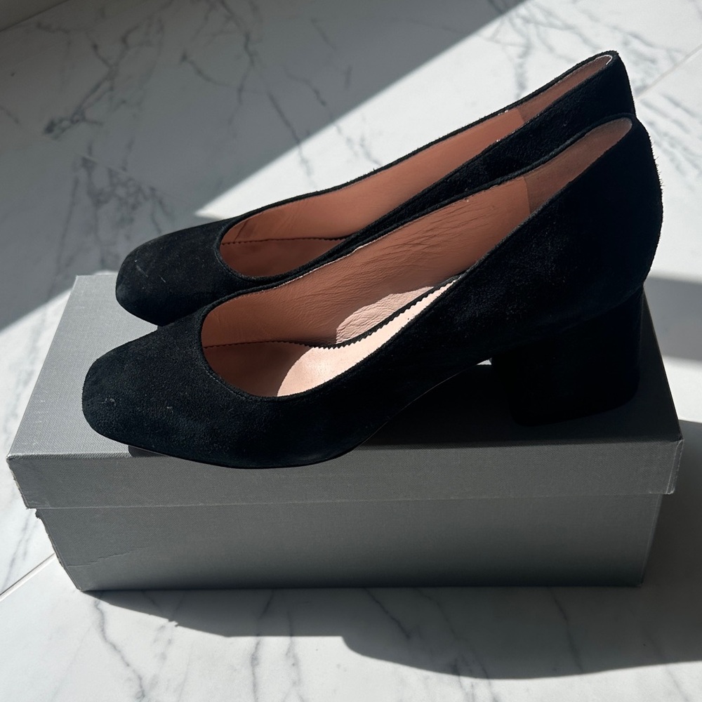 J CREW Black Suede Women's Pumps sz 9.5